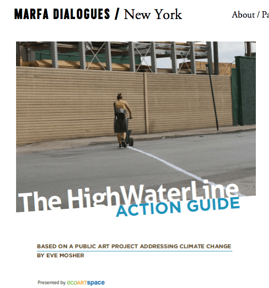 ecoartspace High Water Line