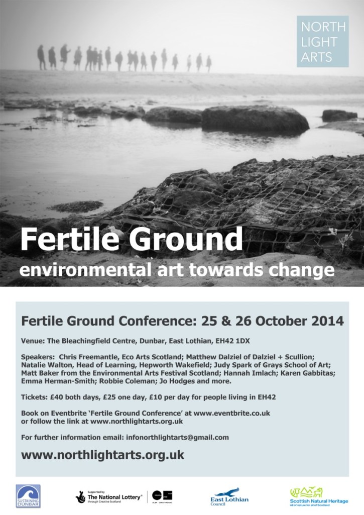 NorthLight Arts Fertile Ground Conference Poster 25 and 26 October 2014
