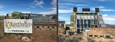 Sample structures of the Greater World Community of Earthships, New Mexico